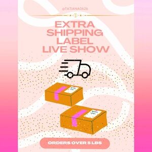 💌Extra Shipping Label for Live Shows💌